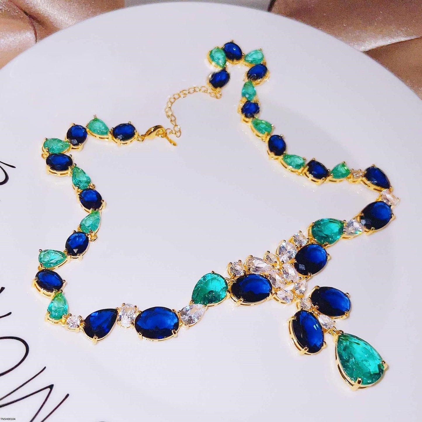 Oval Tear Necklace